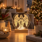 Julelys engel 15 cm - LED lys fra Dejligelys i julestemning